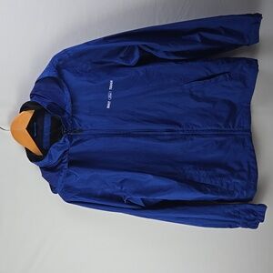 FORD Built To Last North End Blue Windbreaker Jacket, Mens Sz M